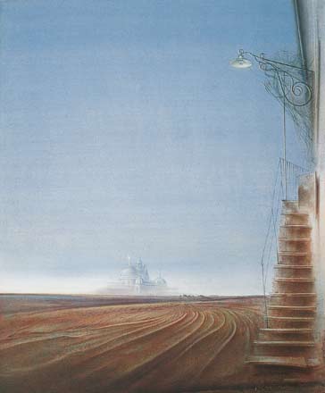 Bergamo fuoriporta - tempera, cm 50x60, 1993