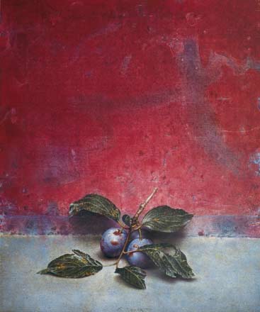 Prugne - tempera, cm 50x60, 2003