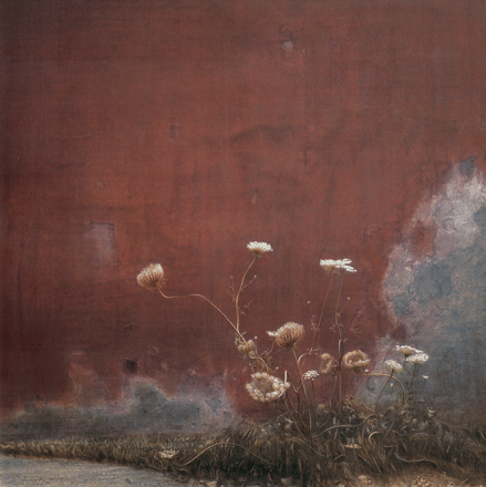 Fiori - tempera, cm 74x74, 1999