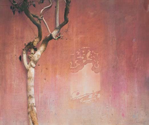 Buganvillea - tempera, cm 90x75, 2009