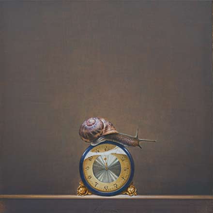Il tempo - tempera, cm 39x39, 2009