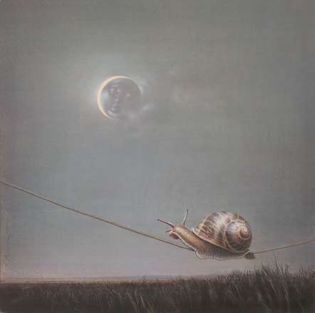 Alla luna - tempera, cm 40x40, 2010