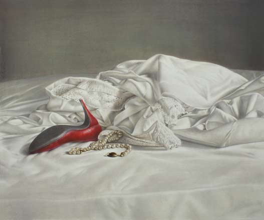 Oggetti dispersi - tempera, cm 60x50, 2010