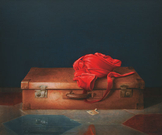 Valigia - tempera, cm 60x50, 2009