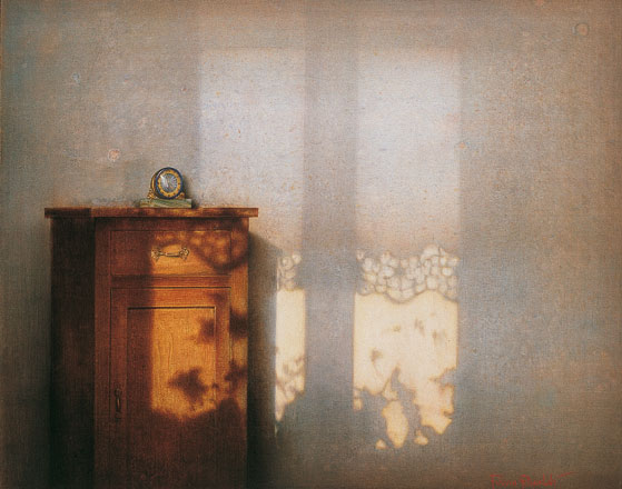L'orologio - tempera, cm 50x40, 1995