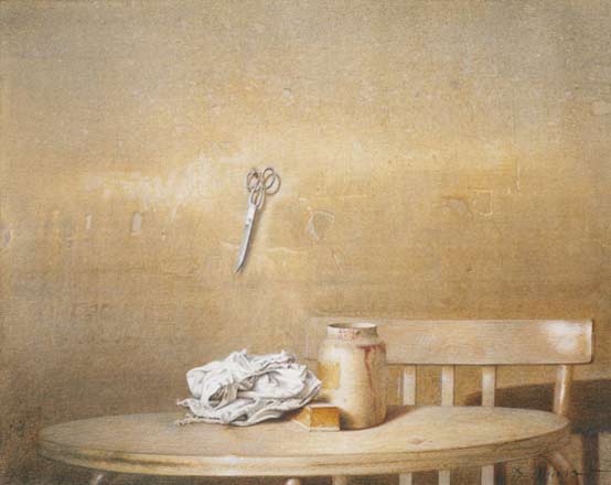 Oggetti - tempera, cm 50x40, 2005
