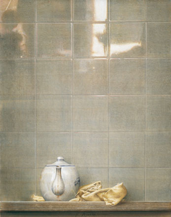 Oggetti - tempera, cm 40x50, 2004