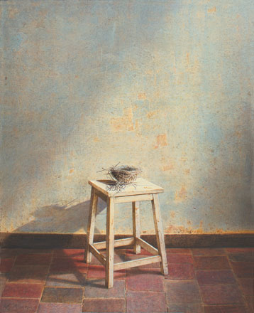 In posa - tempera, cm 40x50, 2007