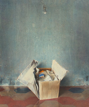 Reperti - tempera, cm 50x60, 2006