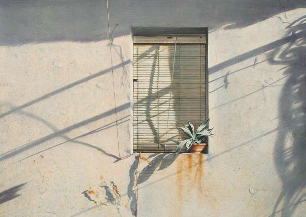 Finestra mediterranea - tempera, cm 70x50, 2009