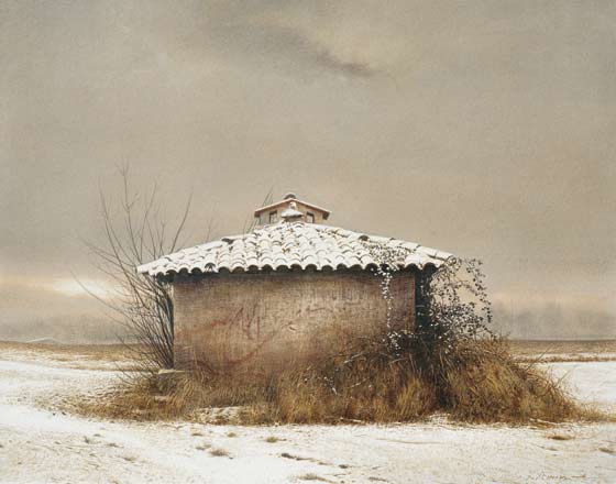 Prima neve - tempera, cm 50x40, 2007