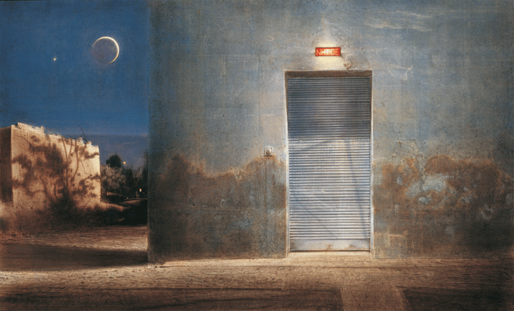 Notturno - tempera, cm 79x48, 2004